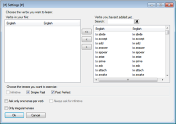Verb trainer Portable screenshot 2