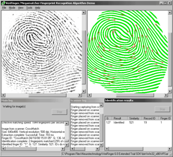 VeriFinger Extended SDK screenshot