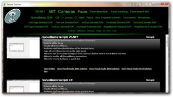 VeriLook Surveillance SDK screenshot