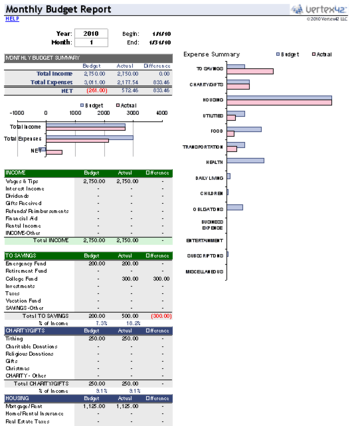 Vertex42 Money Manager screenshot