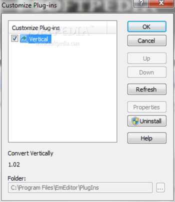 Vertical Plug-in screenshot 3
