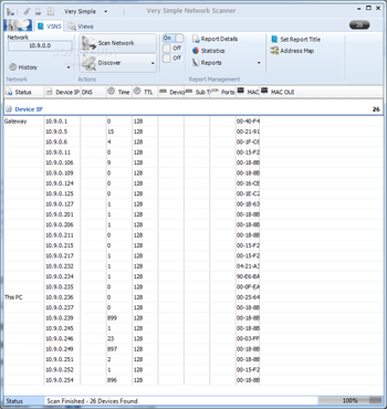 Very Simple Network Scanner screenshot