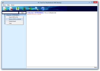VeryAndroid SMS Backup screenshot 2