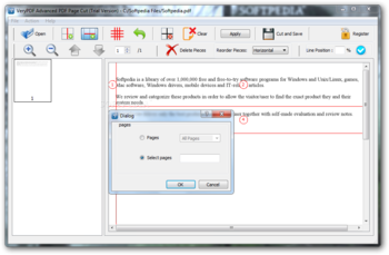 VeryPDF Advanced PDF Page Cut screenshot 2