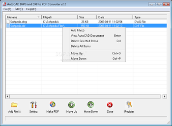 VeryPDF AutoCAD DWG and DXF To PDF Converter screenshot