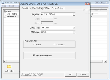 VeryPDF AutoCAD DWG and DXF To PDF Converter screenshot 3