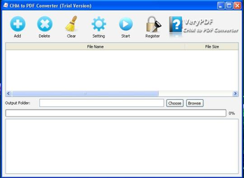 VeryPDF CHM to PDF Converter screenshot