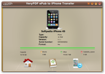 VeryPDF ePub to iPhone Transfer screenshot