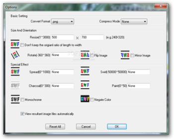 VeryPDF Flash to Image Converter screenshot 2