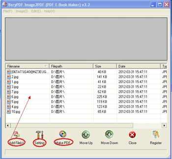 VeryPDF Image2PDF screenshot