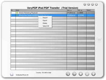 VeryPDF iPad PDF Transfer screenshot