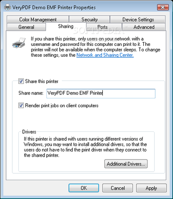 VeryPDF Mini EMF Printer screenshot 2