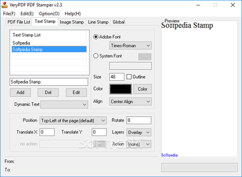 VeryPDF PDF Stamper screenshot 2