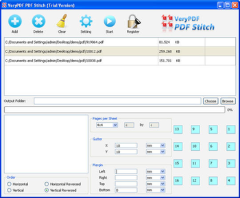 VeryPDF PDF Stitch screenshot