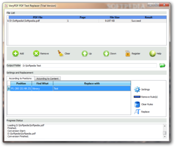 VeryPDF PDF Text Replacer screenshot