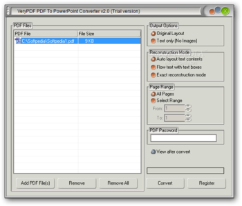 VeryPDF PDF to PowerPoint Converter screenshot