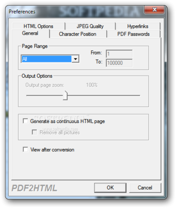 VeryPDF PDF2HTML (formerly PDF To HTML Converter) screenshot 2