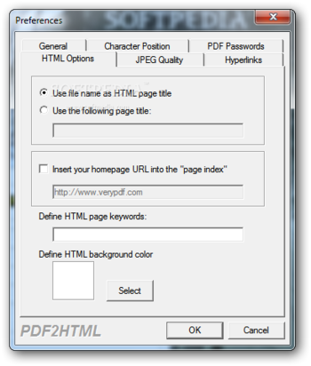 VeryPDF PDF2HTML (formerly PDF To HTML Converter) screenshot 4