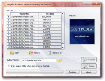 VeryPDF Raster to Vector Converter screenshot
