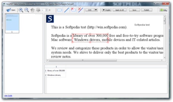 VeryPDF Table Extractor OCR screenshot