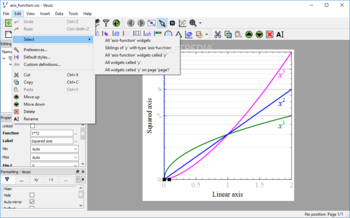 Veusz screenshot 4