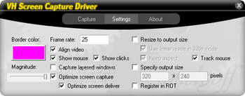 VH Screen Capture Driver screenshot 2