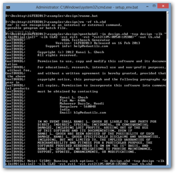 VHDL Testbench Generator screenshot