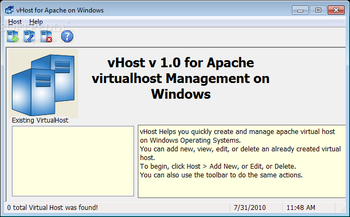 vHost screenshot