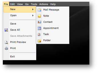 VIBlend Menu and Context Menu for Silverlight screenshot