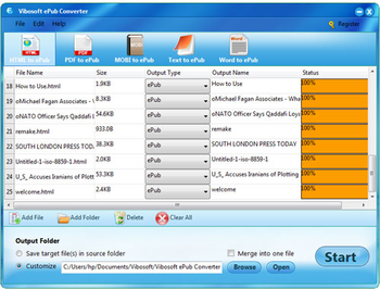 Vibosoft ePub Converter screenshot