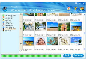 Vibosoft iPhone iPad iPod Backup Extractor screenshot