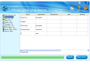 Vibosoft iPhone iPad iPod Backup Extractor screenshot 3