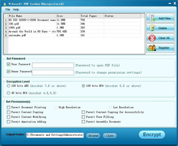 Vibosoft PDF Locker screenshot