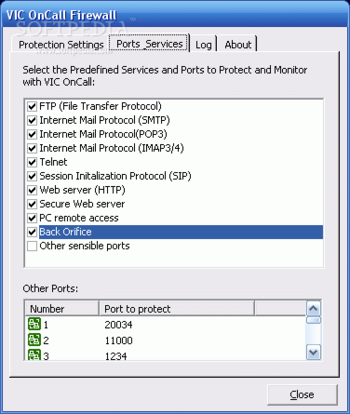 VIC OnCall Firewall screenshot 2