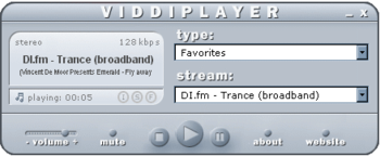 Viddi Radio Player screenshot