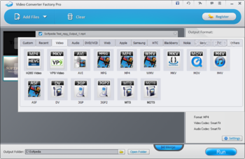 Video Converter Factory Pro screenshot