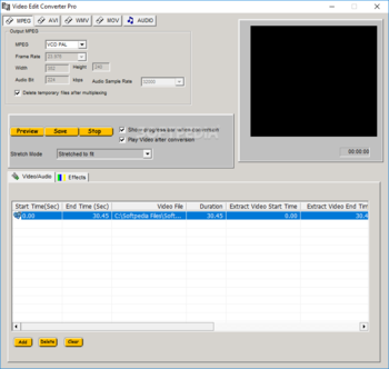 Video Edit Converter Pro screenshot
