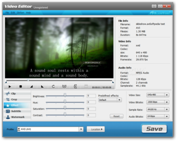 Video Editor screenshot