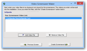 Video Screensaver Maker screenshot