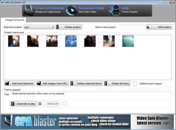 Video Spin Blaster screenshot
