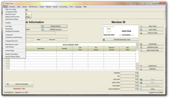 Video Store Software screenshot 2
