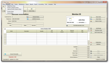 Video Store Software screenshot 3