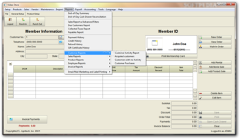 Video Store Software screenshot 7