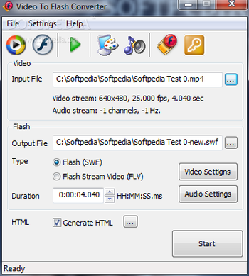 Video to Flash Converter screenshot