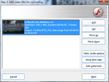 Video to Flash Convertor screenshot 4