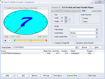 Video To Mobile Converter screenshot