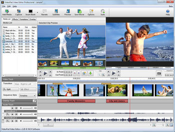 VideoPad Free Video Editor screenshot