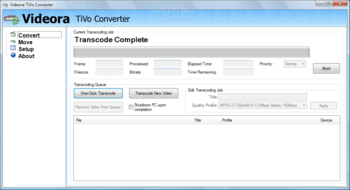 Videora TiVo Converter screenshot
