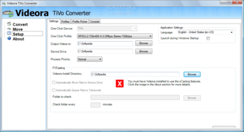 Videora TiVo Converter screenshot 2