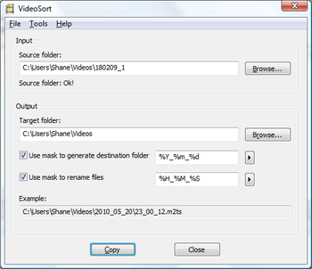 VideoSort screenshot